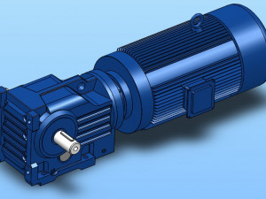 k57 spiral bevel gear reducer 8 specifications Modèle 3D