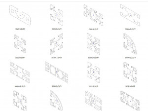 aluminum profile 56 specifications 3D Модель