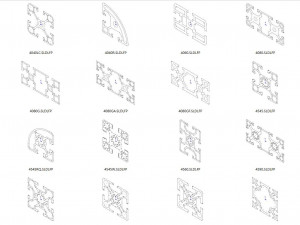 aluminum profile 56 specifications 3D Модель