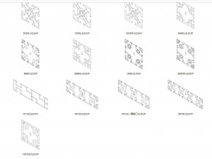 aluminum profile 56 specifications 3D Модель