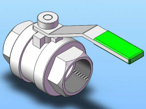 two piece ball valve model 11 specifications 3D Model