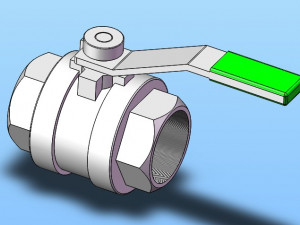 two piece ball valve model 11 specifications 3Dモデル
