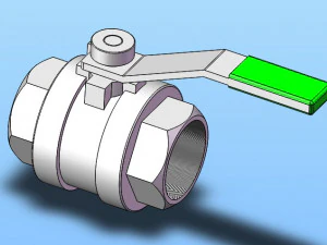 two piece ball valve model 11 specifications 3D Model