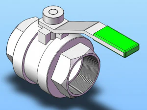 two piece ball valve model 11 specifications 3D Model