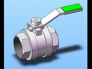 two piece ball valve model 11 specifications 3Dモデル