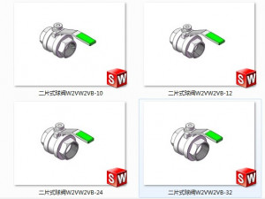 two piece ball valve model 11 specifications 3Dモデル