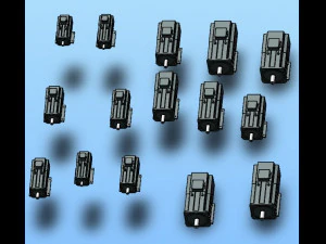 ys high performance spindle motor models with 15 specifications 3D Model