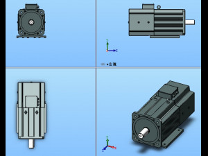 ys high performance spindle motor models with 15 specifications 3D मॉडल