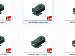 ys high performance spindle motor models with 15 specifications 3D मॉडल