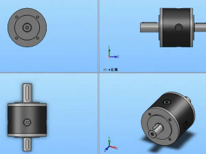 pl planetary double shaft reducer 15 specifications in total 3D Model