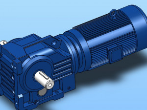 k77 spiral bevel gear reducer 9 specifications in total Model 3D