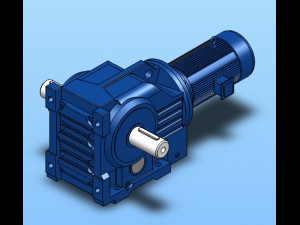 k77 spiral bevel gear reducer 9 specifications in total Model 3D