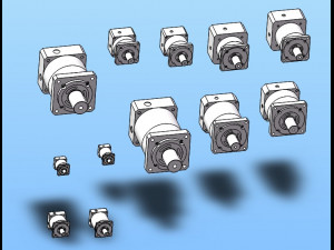 k-mf series planetary reducer 3D Model