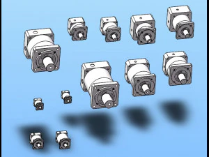r&eacute;ducteur plan&eacute;taire s&eacute;rie k-mf Modèle 3D
