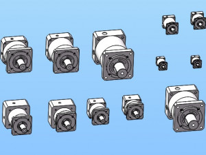 k-mf series planetary reducer Modello 3D