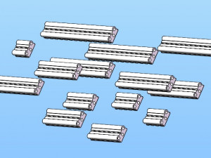 qvv5zl5 series manifold air distribution area valve plate valve seat air circuit board 14 spec Modèle 3D