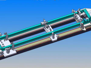 welding tooling drawing of forklift middle portal frame 3D Model