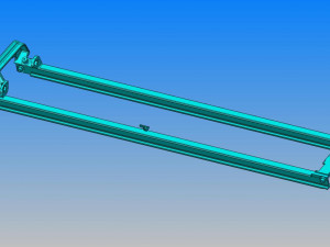 welding tooling drawing of forklift middle portal frame Modello 3D