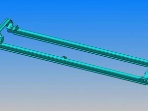 welding tooling drawing of forklift middle portal frame 3D Model