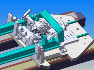 welding tooling drawing of forklift middle portal frame 3D Model