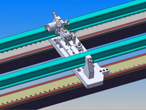 welding tooling drawing of forklift middle portal frame Modello 3D