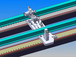 welding tooling drawing of forklift middle portal frame 3D Model
