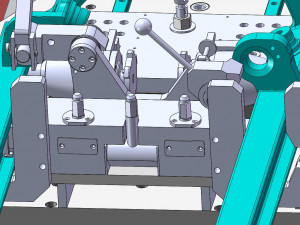 welding tooling drawing of forklift middle portal frame Modello 3D