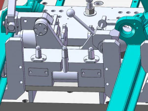 welding tooling drawing of forklift middle portal frame 3D Model