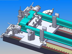 welding tooling drawing of forklift middle portal frame Modello 3D