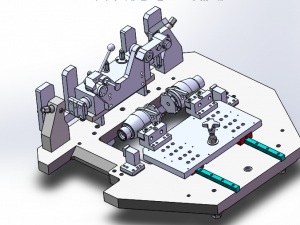 welding tooling drawing of forklift middle portal frame Modello 3D