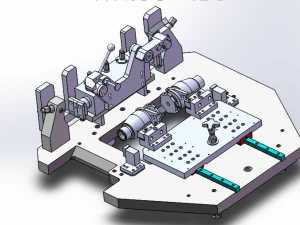 welding tooling drawing of forklift middle portal frame 3D Model
