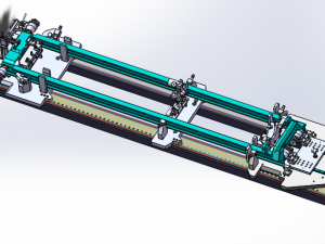 welding tooling drawing of forklift middle portal frame Modello 3D