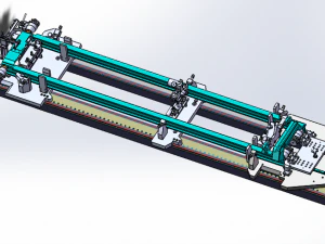 welding tooling drawing of forklift middle portal frame 3D Model