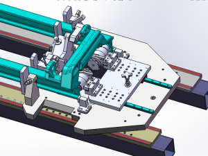 welding tooling drawing of forklift middle portal frame Modello 3D
