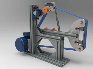 ing drawing of belt grinder 3D Model