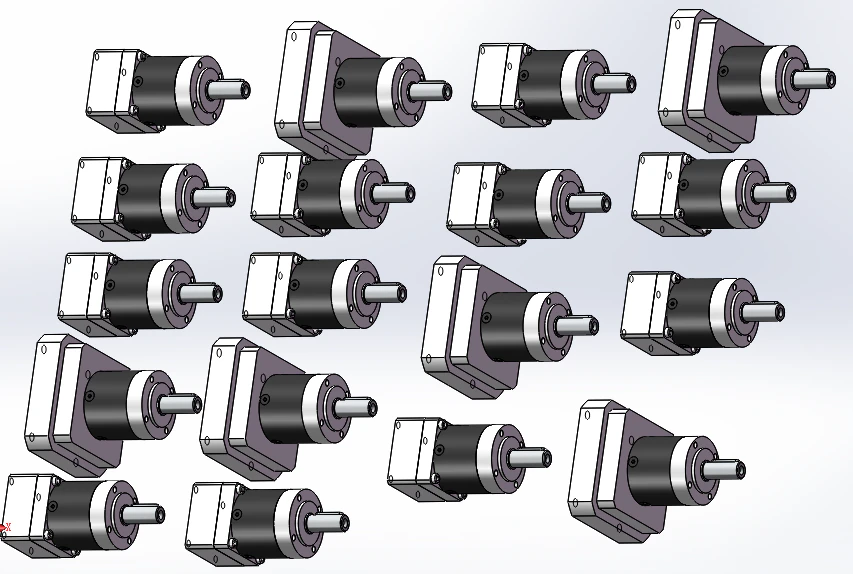 ple040 planetary reducer 18 specifications in total 3D Model .c4d .max .obj .3ds .fbx .stl .blend