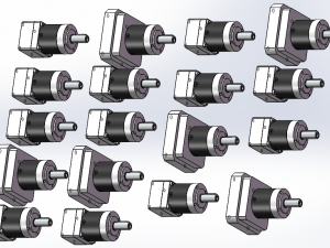 ple040 planetary reducer 18 specifications in total 3D Model