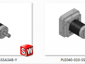 ple040 planetary reducer 18 specifications in total 3D Model