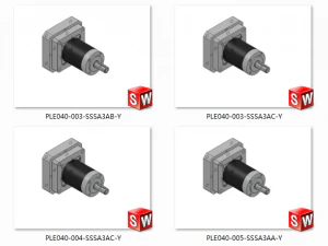 ple040 planetary reducer 18 specifications in total 3D Model
