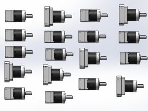 ple040 planetary reducer 18 specifications in total 3D Model
