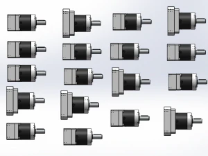 ple040 planetary reducer 18 specifications in total 3D Model