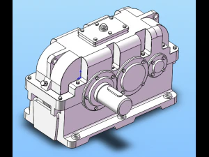 zly series gear reducer 34 specifications 3D Model