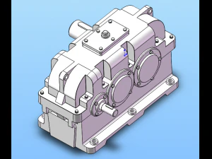 zly series gear reducer 34 specifications 3D Model