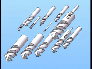 Broca helicoidal s&eacute;rie nz120 15 especifica&ccedil;&otilde;es Modelo 3D
