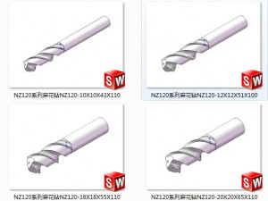 nz120 series twist drill 15 specifications 3D Model