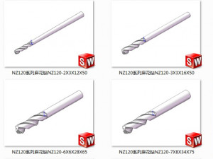 nz120 series twist drill 15 specifications 3D Model