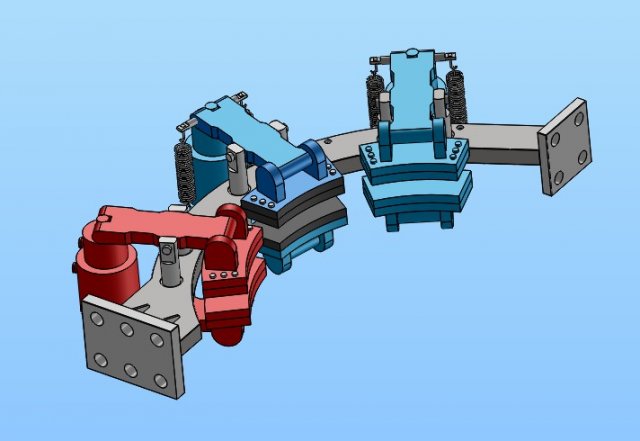 hps hydraulic disc brake device brake actuator 4 specifications 3D 模型 .c4d .max .obj .3ds .fbx .stl .blend 