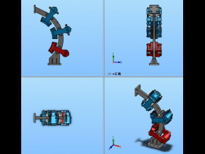 hps hydraulic disc brake device brake actuator 4 specifications 3D 模型