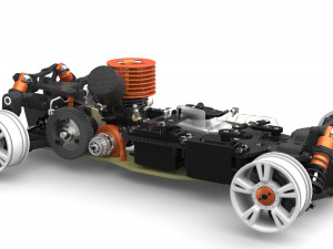 remote controlled racing car 3D Модель