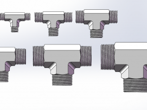 mt external tee 3D Model